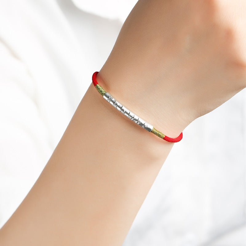 Empowerment Red String Tibetan Blessing Bracelet - EclipticJew