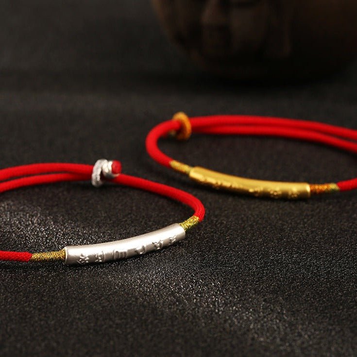 Empowerment Red String Tibetan Blessing Bracelet - EclipticJew