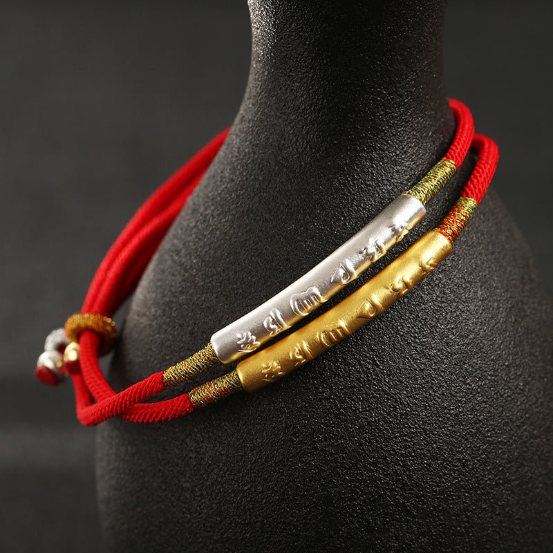 Empowerment Red String Tibetan Blessing Bracelet - EclipticJew