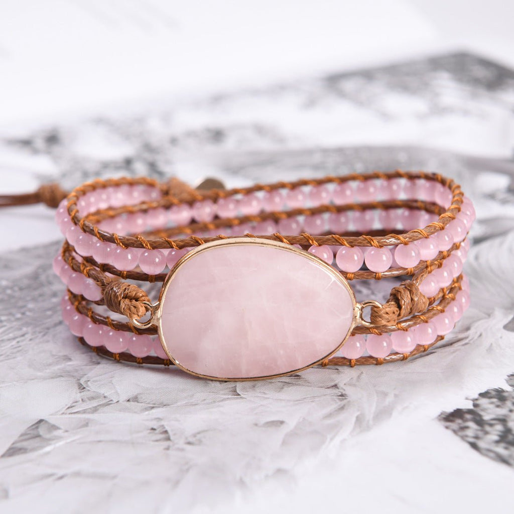 European And American-Style Fashionable Beaded Braided Bracelet