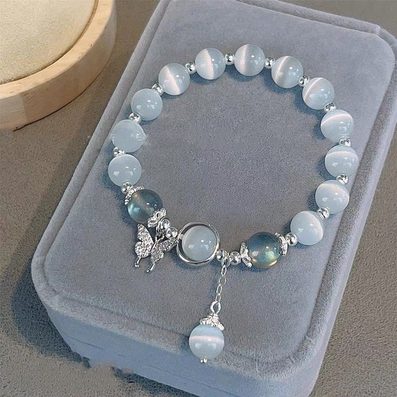 Fashion Jewelry Women's Fashionable All - match Crystal Butterfly Bracelet - EclipticJew