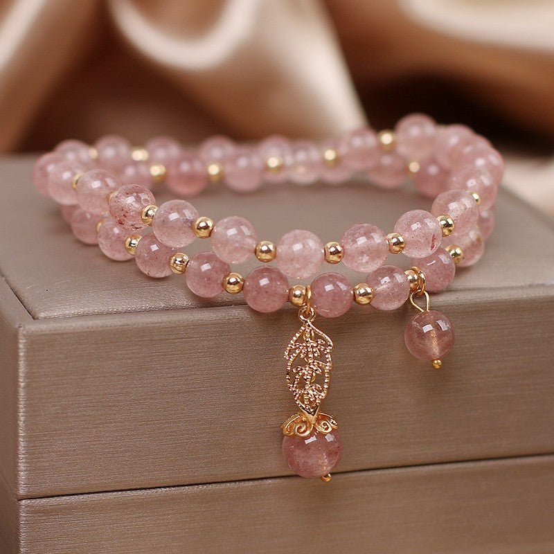female hair bracelet Natural Color Hair Crystal Bracelet National Fashion - EclipticJew