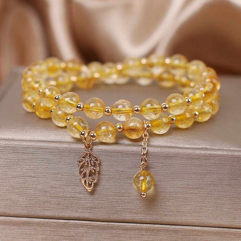female hair bracelet Natural Color Hair Crystal Bracelet National Fashion - EclipticJew