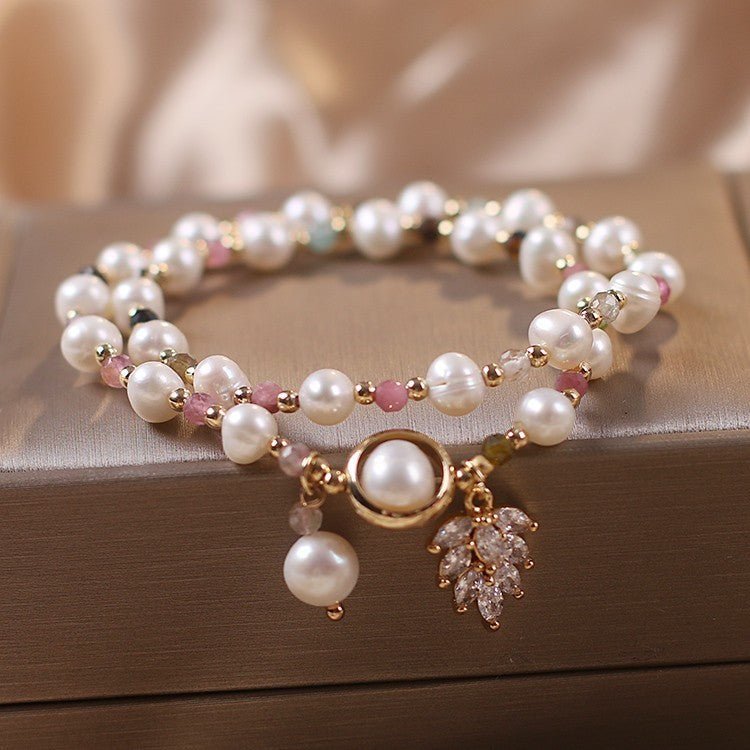 female hair bracelet Natural Color Hair Crystal Bracelet National Fashion - EclipticJew
