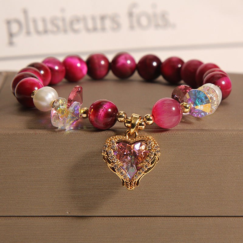 Fiery Strength Red Tiger Eye Bracelet