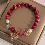 Fiery Strength Red Tiger Eye Bracelet - EclipticJew