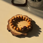 Fortune Walnut Prayer Bracelet | Walnut Beads with Carved Rosewood Pixiu