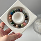 Galaxy Universe Planet Bracelet | 10mm Blue Sandstone Beads
