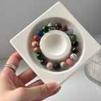 Galaxy Universe Planet Bracelet | 10mm Blue Sandstone Beads