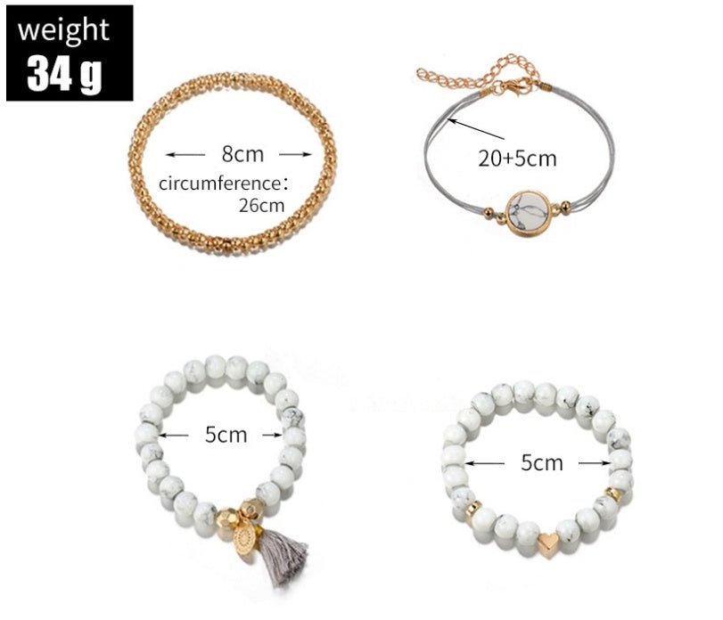 Geometric Pine Stone Fringe Bracelet - Creative Hollow Design - EclipticJew