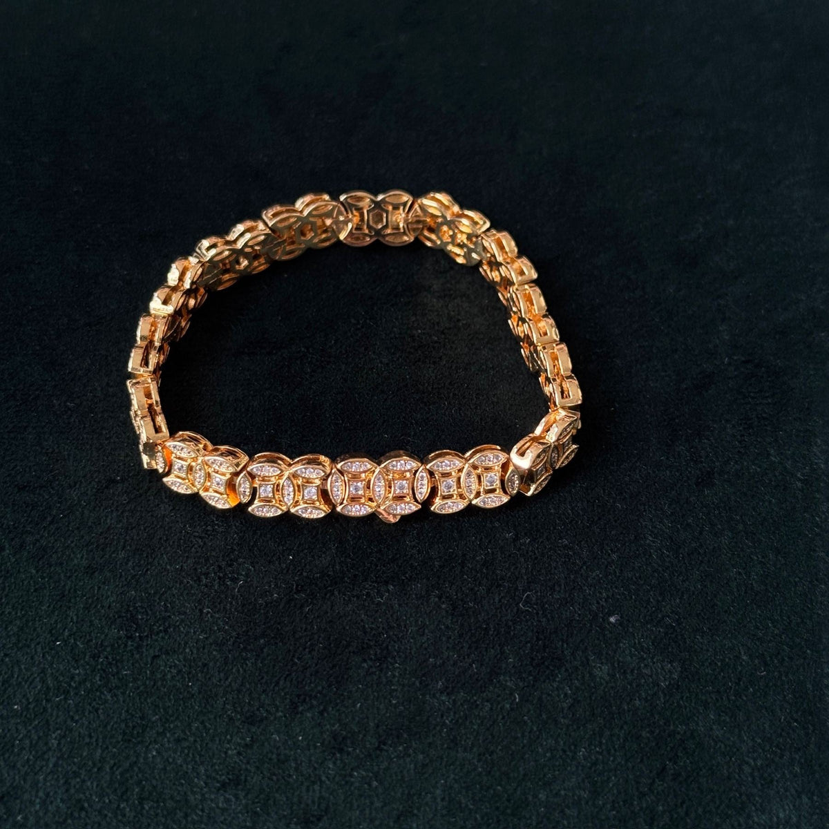 Golden Five-Emperor Wealth Bangle | Auspicious fortune, sparkling protection