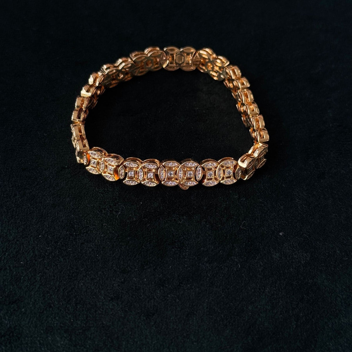 Golden Five-Emperor Wealth Bangle | Auspicious fortune, sparkling protection