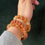 Golden Path Citrine & Brass Talisman Bracelet | Radiance, protection, and ancient charm woven