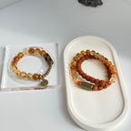 Golden Path Citrine & Brass Talisman Bracelet | Radiance, protection, and ancient charm woven