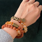 Golden Path Citrine & Brass Talisman Bracelet | Radiance, protection, and ancient charm woven