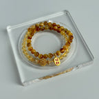 Golden Tiger Eye Bracelet | Wealth Energy Beads | Spiritual Bracelet with Fortune Charm