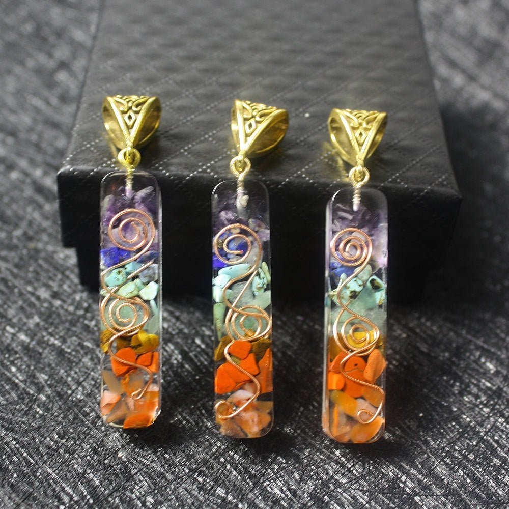 Gravel Seven Chakra Spirit Pendant - EclipticJew