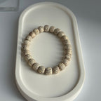 Hainan No-Pattern Star Moon Bodhi Bracelet | Barrel Beads 10mm