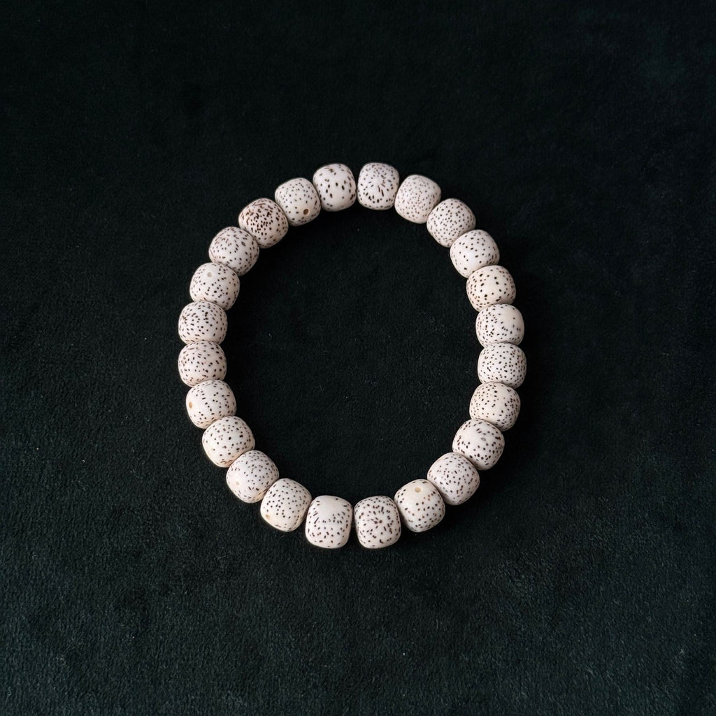 Hainan No-Pattern Star Moon Bodhi Bracelet | Barrel Beads 10mm