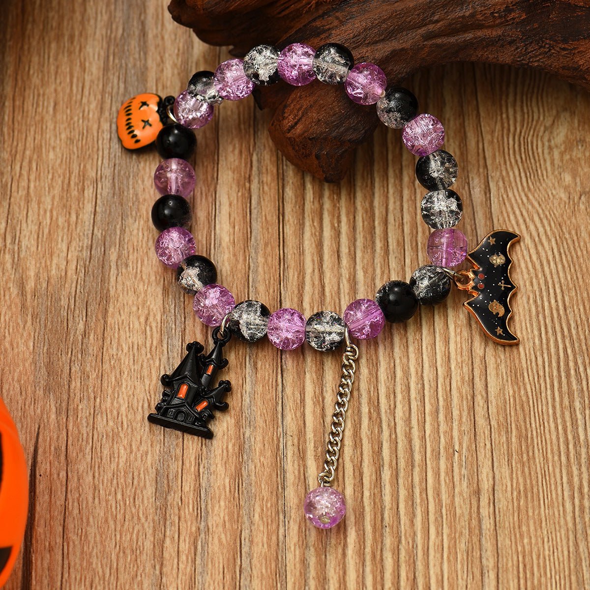 Halloween Crack Bracelet Pumpkin Bracelet - EclipticJew