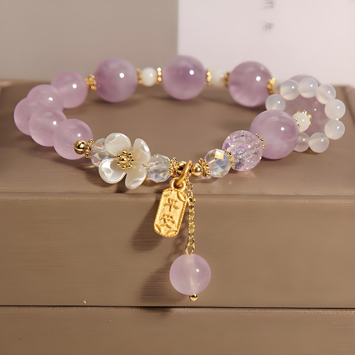 Lavender Amethyst Blossom Bracelet - EclipticJewamethystBraceletsnew