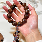 Lightning-Struck Jujube Wood Bracelet | Natural Daoist Charm