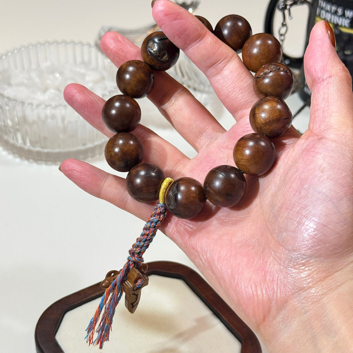 Lightning-Struck Jujube Wood Bracelet | Natural Daoist Charm
