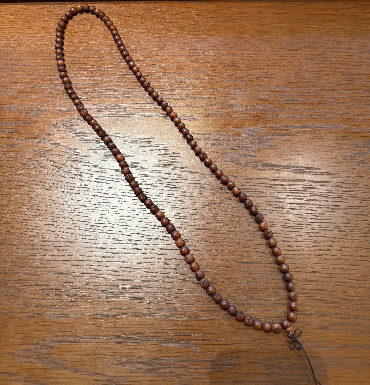 Lightning Struck Jujube Wood Mala, 108 Golden Light Mantra Prayer Beads, Taoist Spiritual Protection Amulet, Wrap Bracelet, 8mm