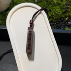 Lightning Struck Jujube Wood Pendant, Taoist Five Thunder Order Talisman, Protection Amulet Necklace, Spiritual Exorcism Mala