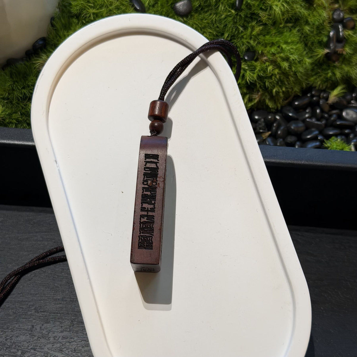 Lightning Struck Jujube Wood Pendant, Taoist Five Thunder Order Talisman, Protection Amulet Necklace, Spiritual Exorcism Mala