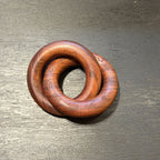 Lightning Struck Jujube Wood Qiankun Ring, Taoist Cross Scripture Interlocking Hoop, Big Dipper Seven Stars Talisman Hand Piece