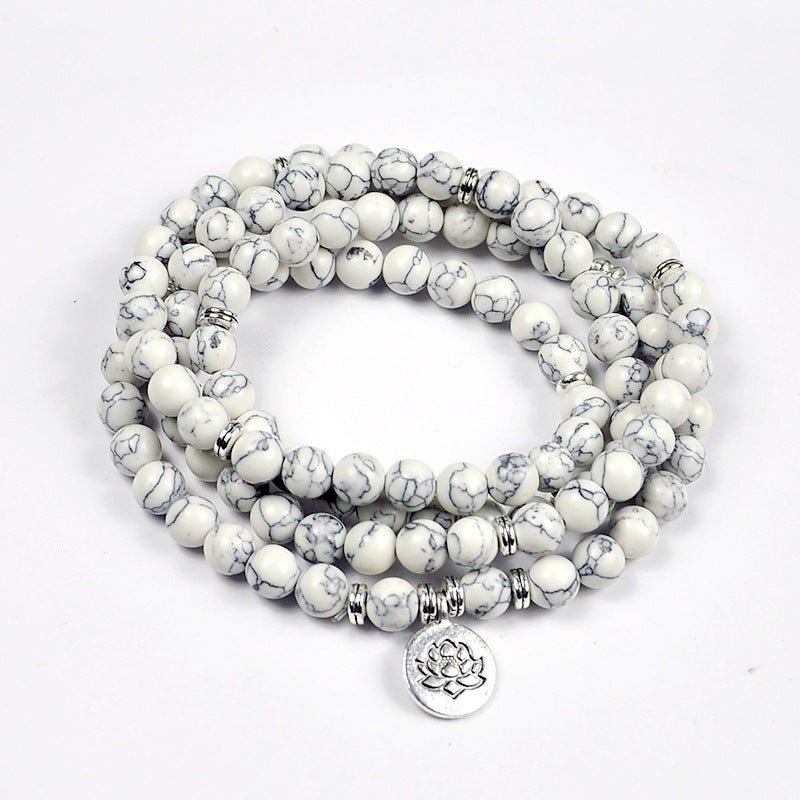 Lotus Peace Stone Bracelet - Serenity and Balance - EclipticJew