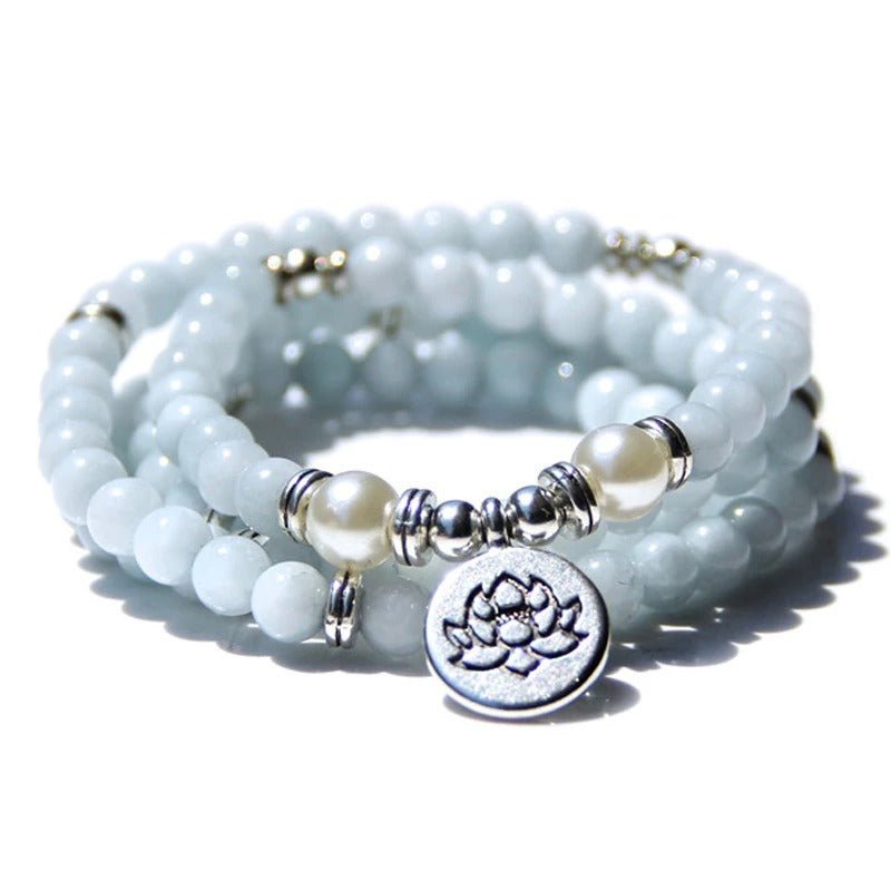 Lotus Peace Stone Bracelet - Serenity and Balance - EclipticJew