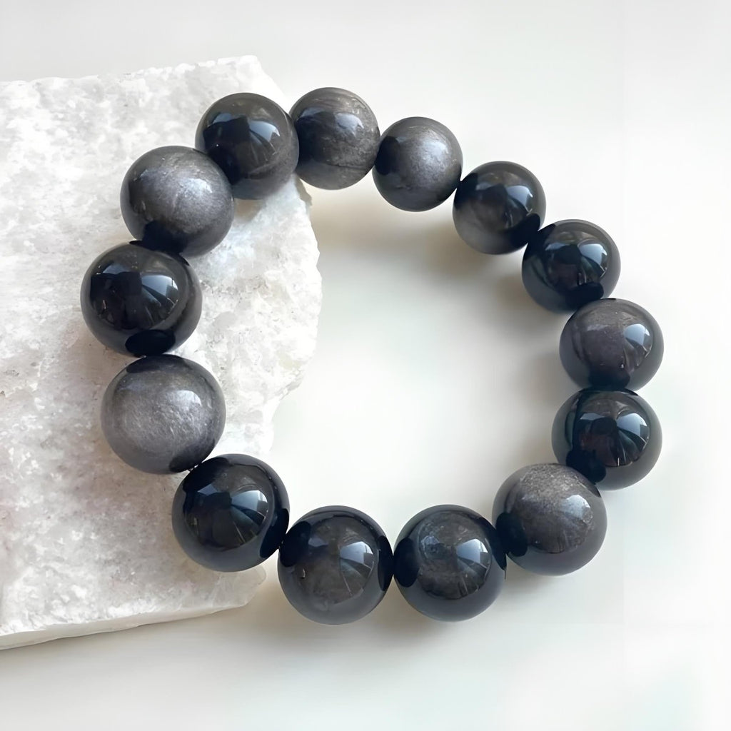 Midnight Shield Obsidian Bracelet