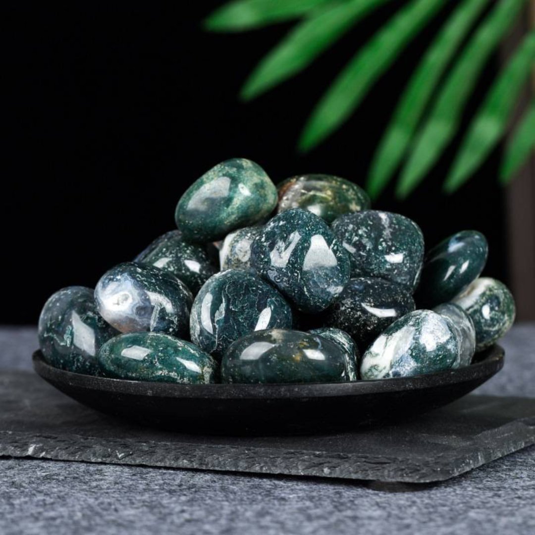Moss Agate Stone - EclipticJewcrystal