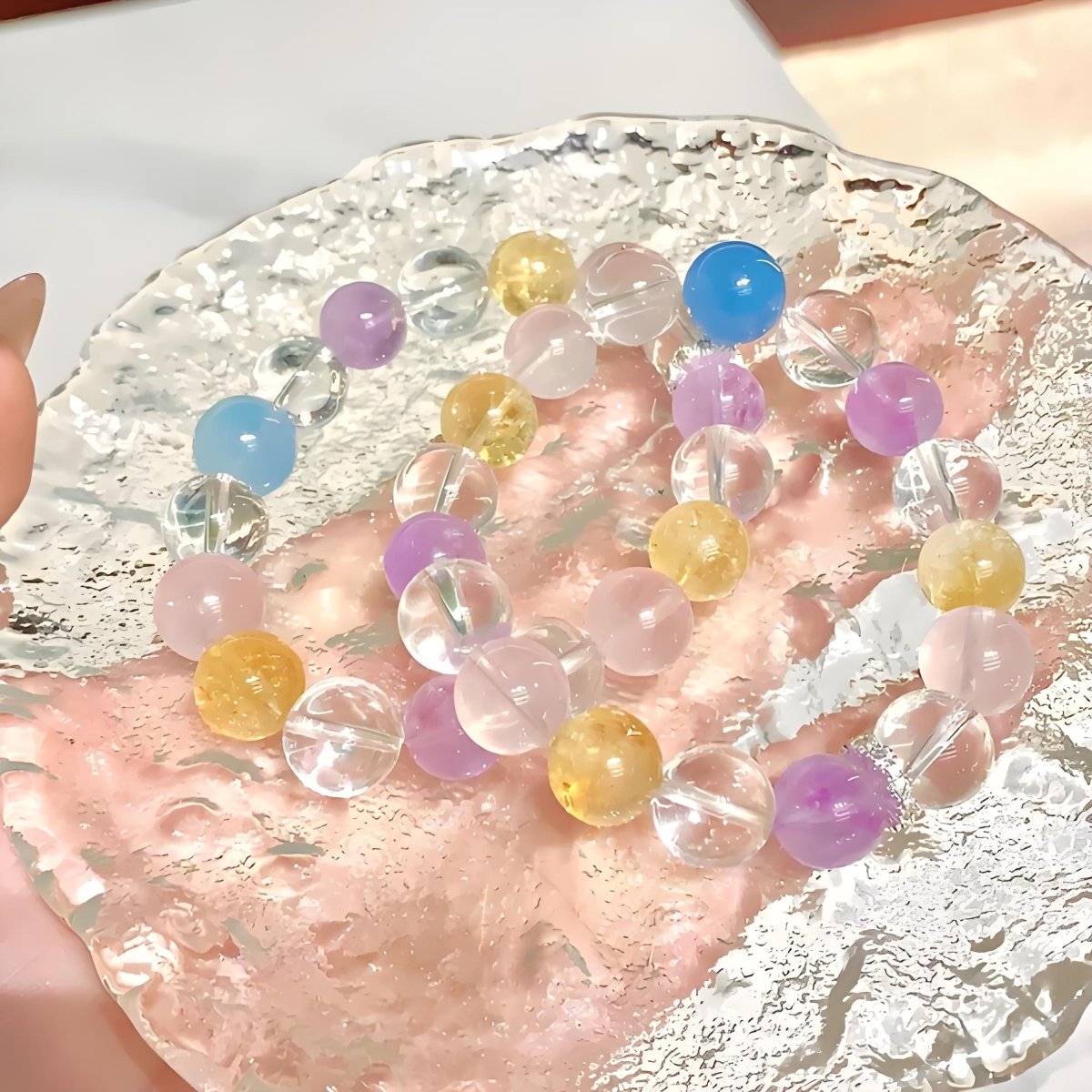 Multicolor Healing Quartz Bracelet - EclipticJewamethystBraceletscitrine