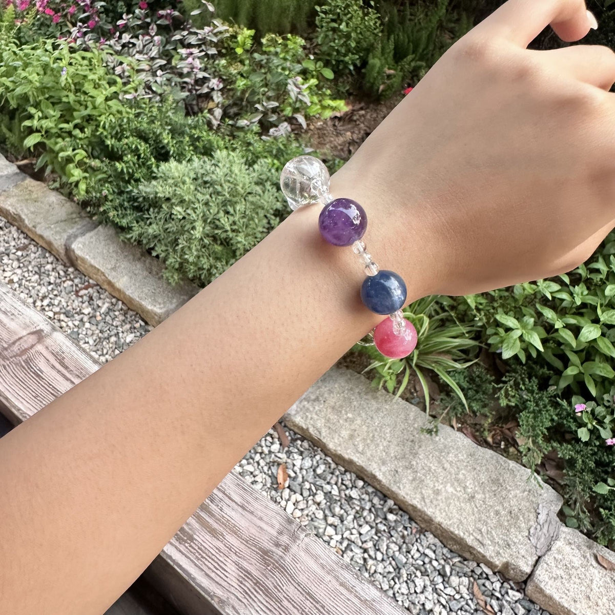 Natural 7 Chakra Alignment Bracelet | Raw Clear Quartz Point Energy Amulet | Consecrated Taoist Seven Star Aura Protection Crystal Jewelry