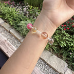 Natural 7 Chakra Alignment Bracelet | Raw Clear Quartz Point Energy Amulet | Consecrated Taoist Seven Star Aura Protection Crystal Jewelry