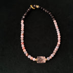 Natural Black Gold Super Seven Crystal Double Bracelet | grounding strength Taoist Blessed Bracelet