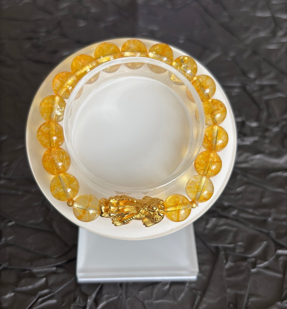 Natural Citrine Citrine Bracelet Pixiu Crystal Bracelet - EclipticJew
