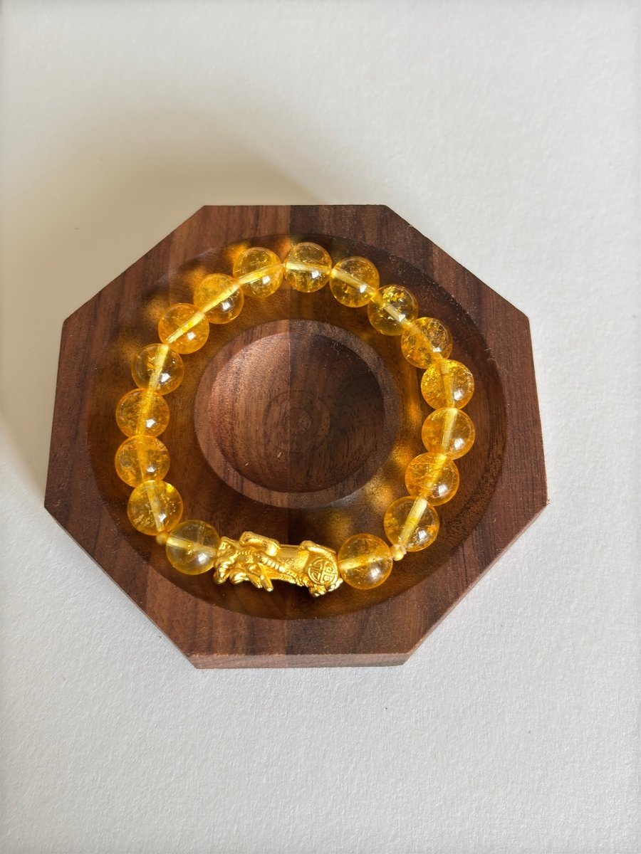 Natural Citrine Citrine Bracelet Pixiu Crystal Bracelet - EclipticJew