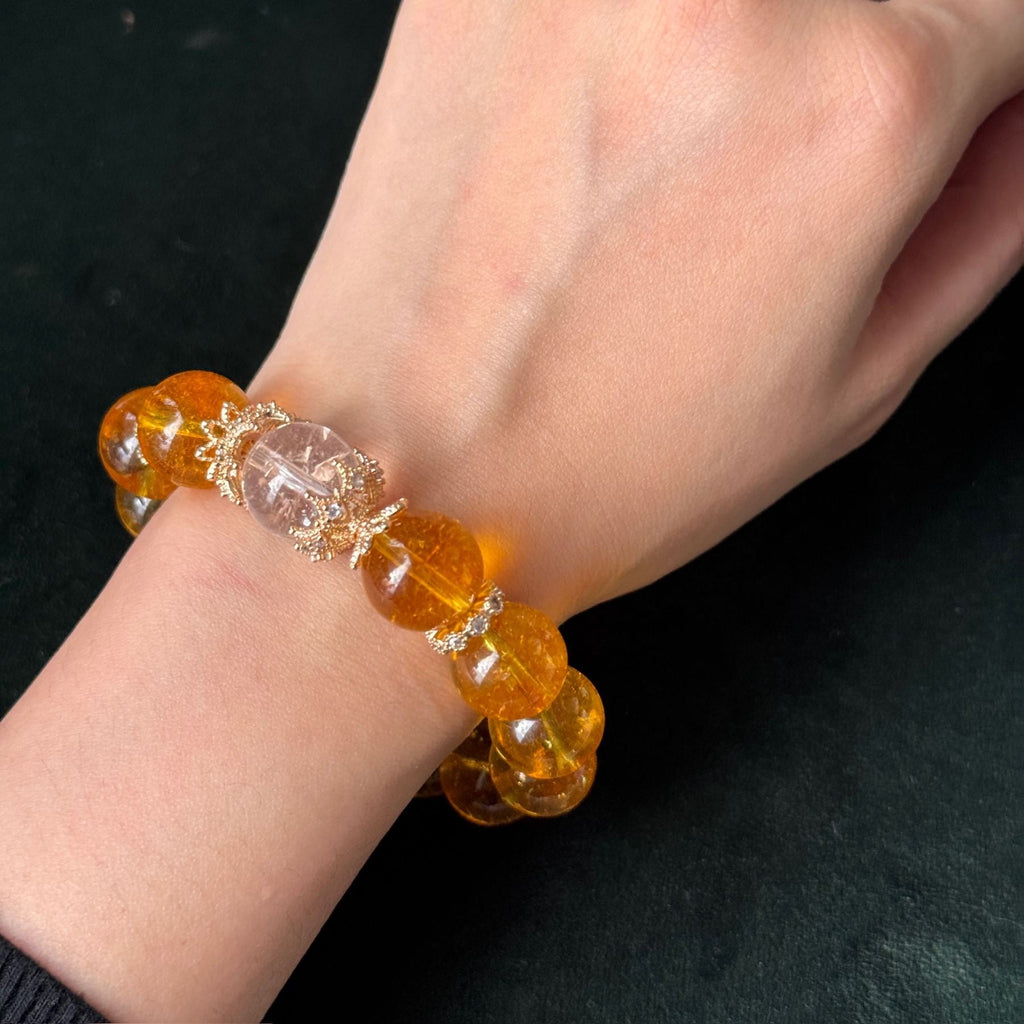 Natural Citrine Wealth Bracelet | Taoist Blessed Crystal Jewelry