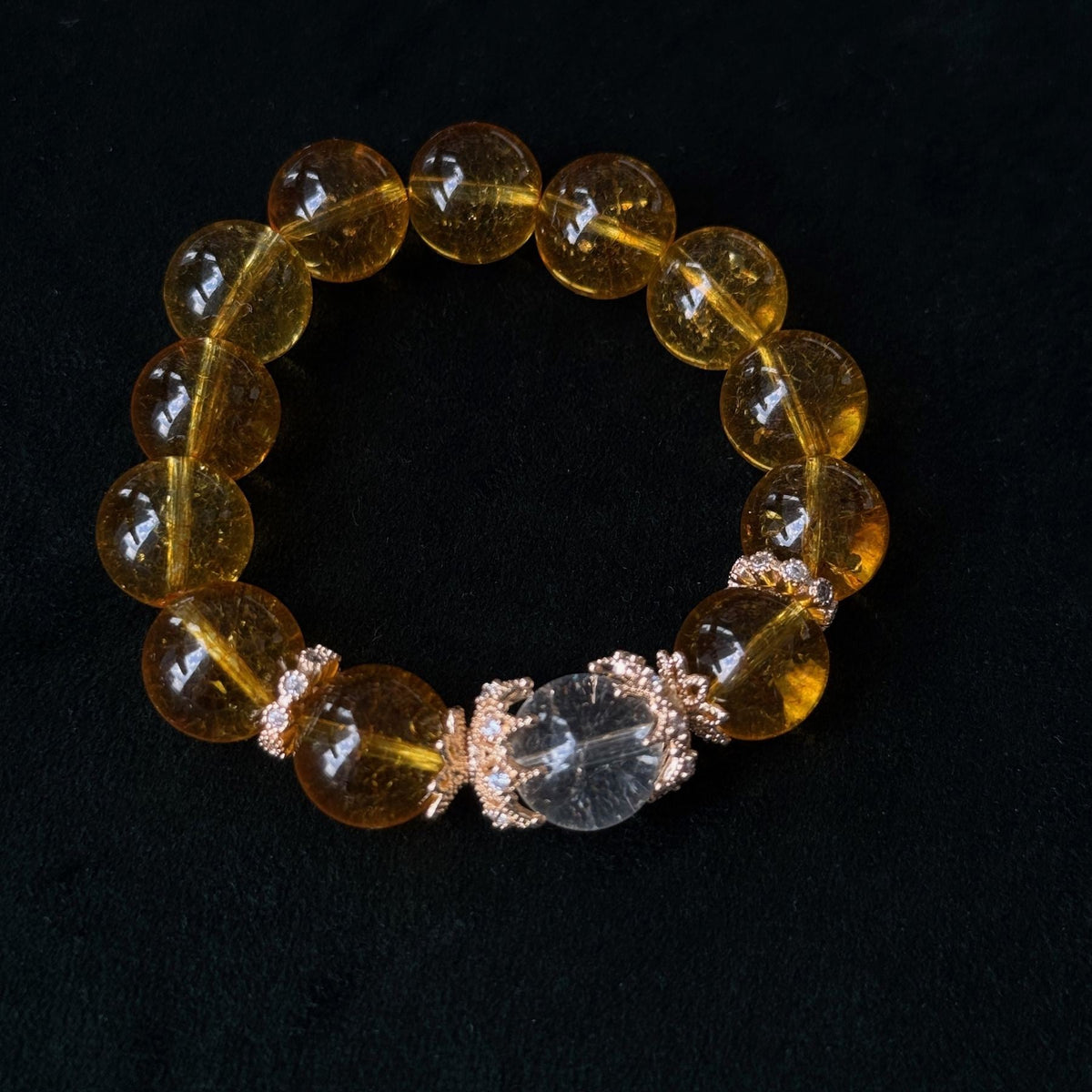 Natural Citrine Wealth Bracelet | Taoist Blessed Crystal Jewelry