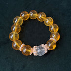 Natural Citrine Wealth Bracelet | Taoist Blessed Crystal Jewelry