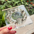 Natural Green Phantom Quartz Bracelet | Garden Quartz Square Slab Amulet | Taoist Consecrated Career Wealth & Transformation Jewelry