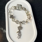 Natural Green Phantom Quartz Bracelet | Garden Quartz Square Slab Amulet | Taoist Consecrated Career Wealth & Transformation Jewelry