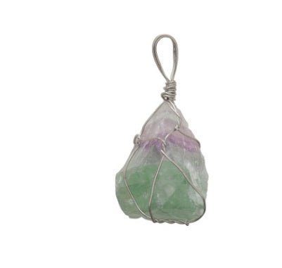 Natural stone pendant irregular crystal rough necklace - EclipticJew