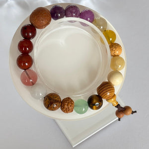 Nine Flames 18 Seeds Blessing Bracelet - EclipticJew