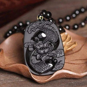 Obsidian Pisces Lotus Sweater Chain