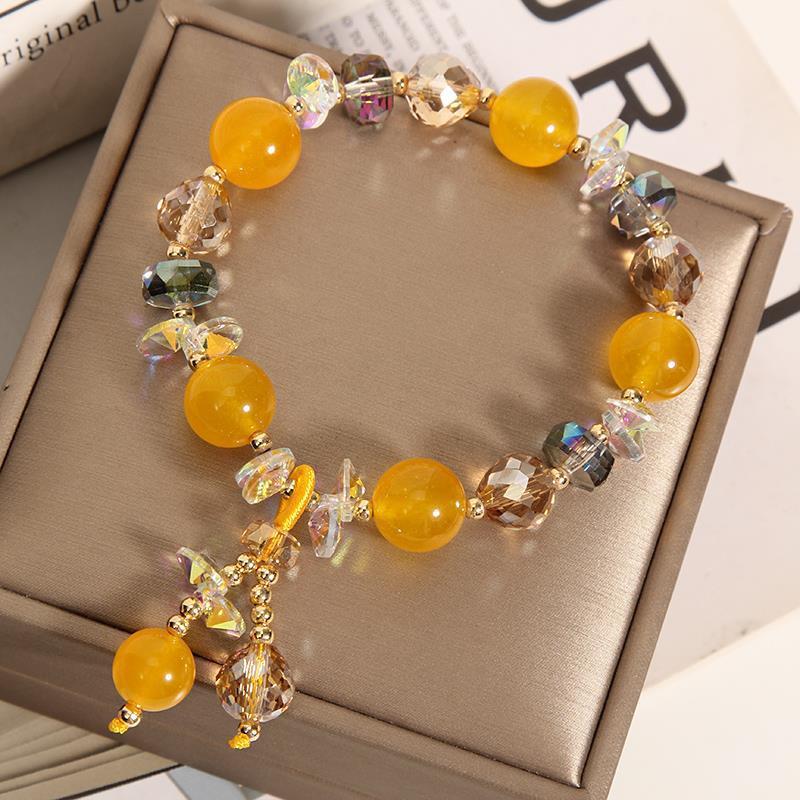Original Handmade Aquamarine Crystal Bracelet For Women - EclipticJew
